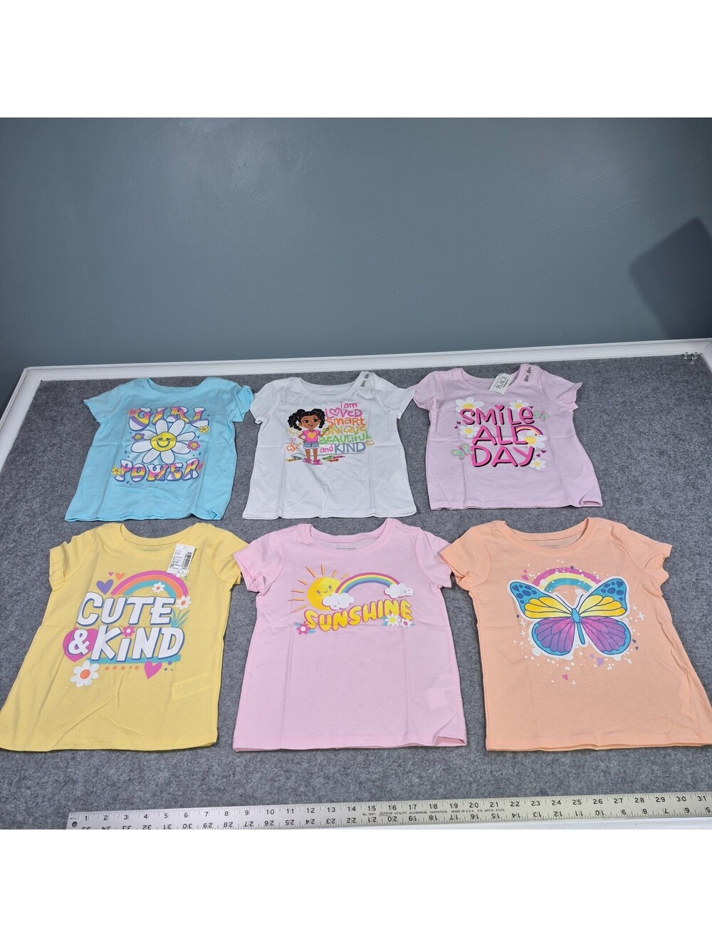6 The Childrens Palace T-Shirts Sz 3T Graphic Colorful Cute Bulk